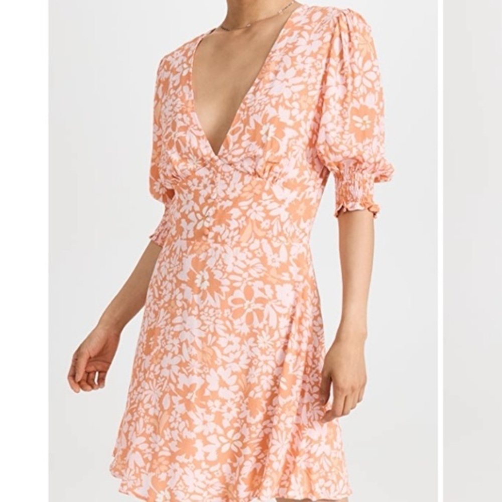 Minkpink floral mini dress Small